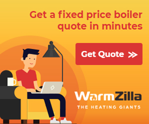 Advert for WarmZilla Boiler installation