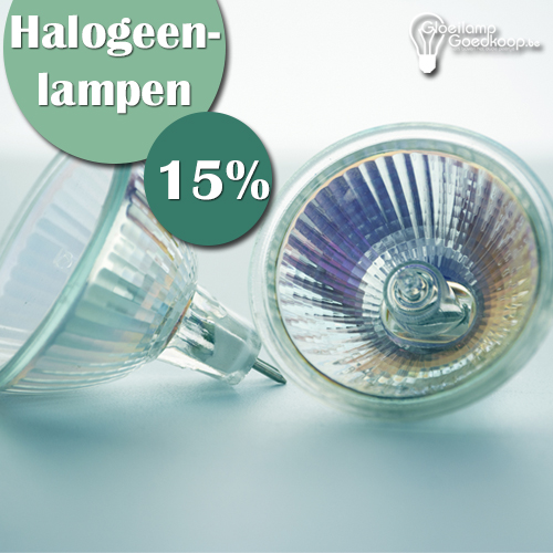 Halogeenlampen 15% korting