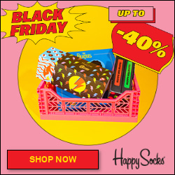 Happy Socks Black Friday tot 40% korting