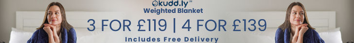 Kudd.ly  &#8211;  Generic creatives for Weighted Blanket  &#8211;  728&#215;90, MySmallSpace UK