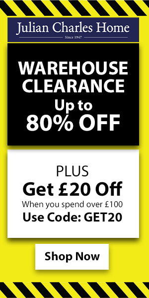 Julian Charles  &#8211;  Warehouse Clearance Up To 80% OFF!  &#8211;  300&#215;600, MySmallSpace UK
