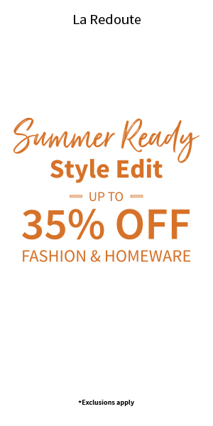 La Redoute UK  &#8211;  Up to 35% off with code SUMMER  &#8211;  300&#215;600, MySmallSpace UK
