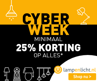 Van 28-11 tot en met 5-12 is het cyber week bij LampenLicht