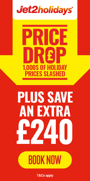 Jet2holidays: Low holiday deposits from £60 per person
