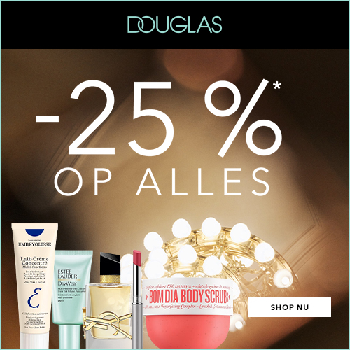 Shopping Night bij Douglas! 25% op alles en gratis cadeaus.