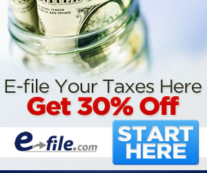 E-file your Taxes and get 30% Off